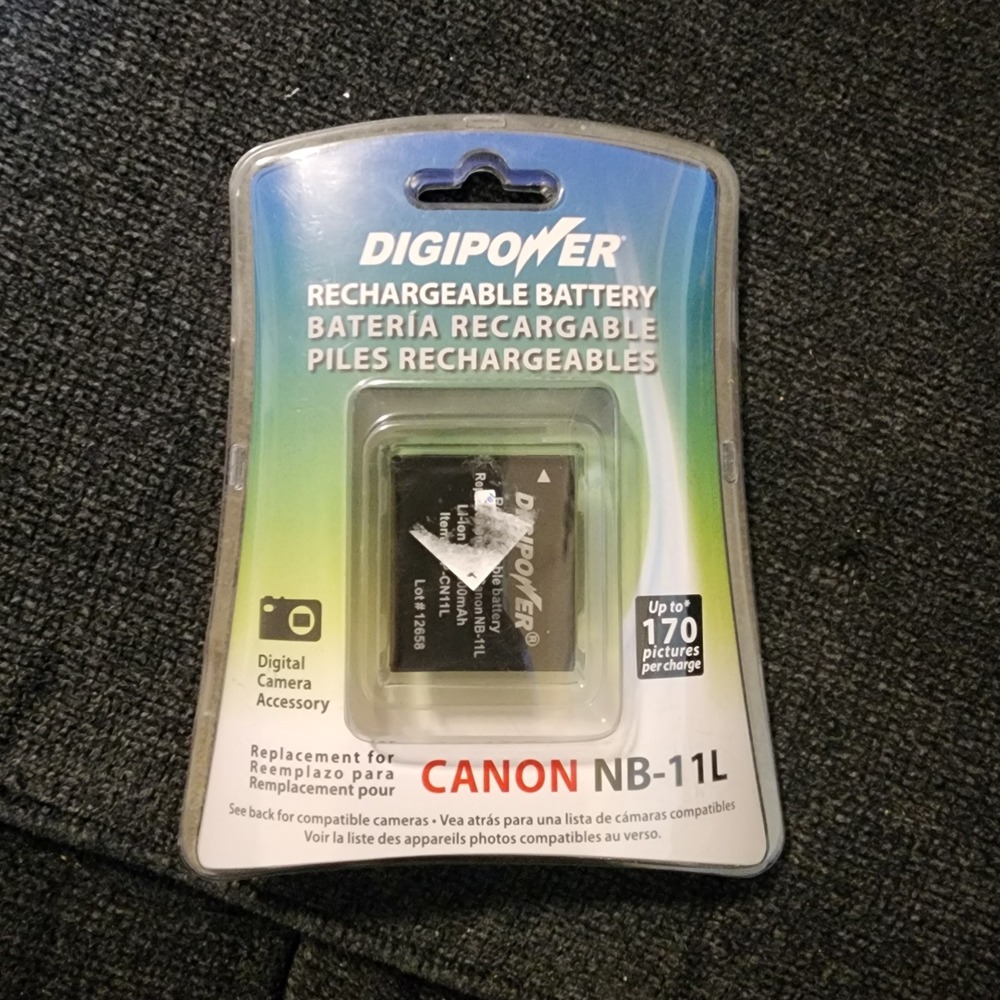 Digipower Digital Camera Rechargeable Battery Canon‎ NB-11L Sealed New